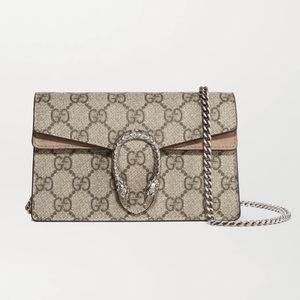Gucci Dionysus Super Mini Printed Coated-Canvas and Suede Shoulder Bag